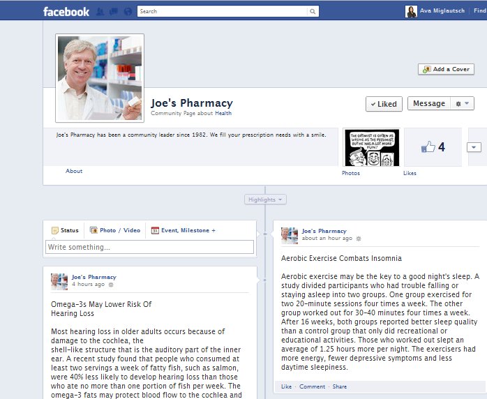 Get Health Tips Started on Your facebook Page